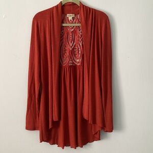 ONE WORLD Vibrant Open Front Cardigan 🏹